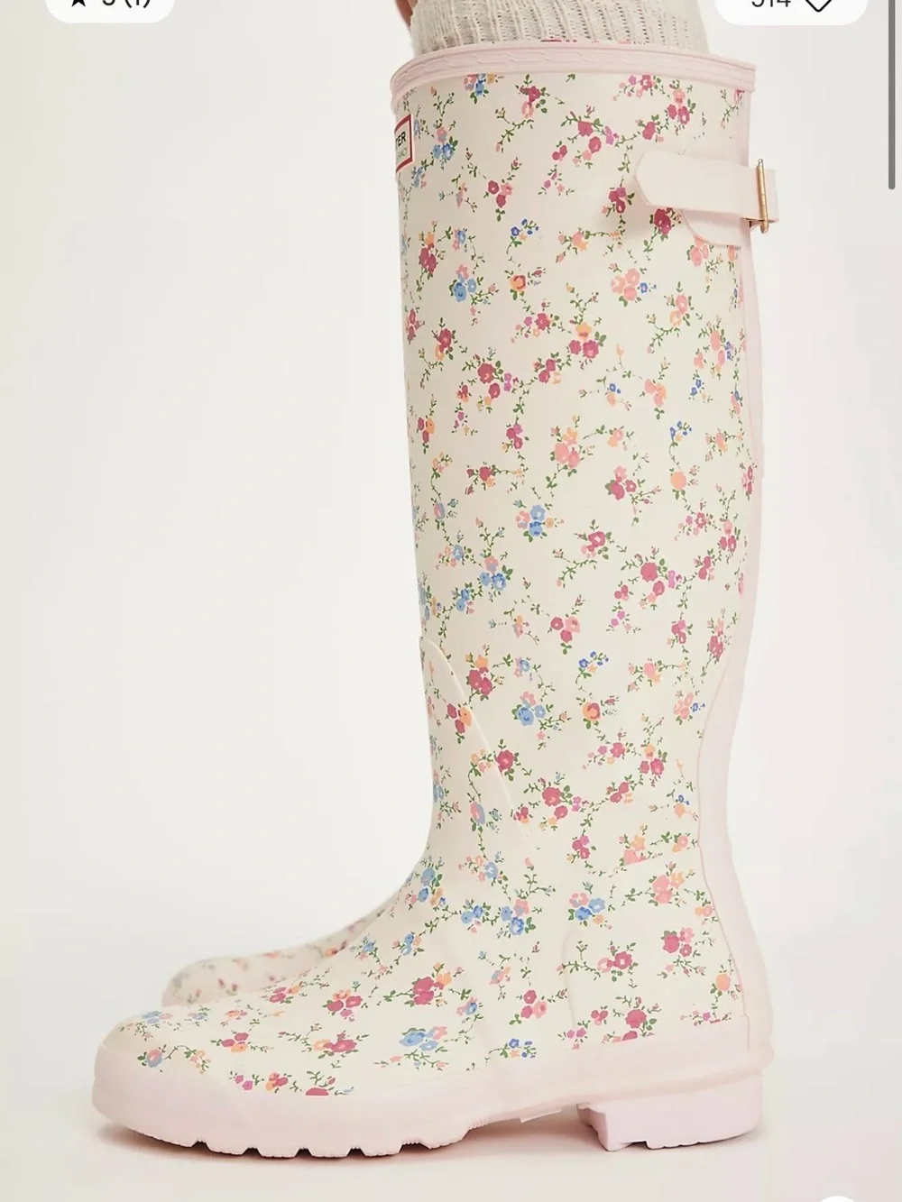 HunterxLoveShackFancy Women’s Original Tall Rain Boots Size 8